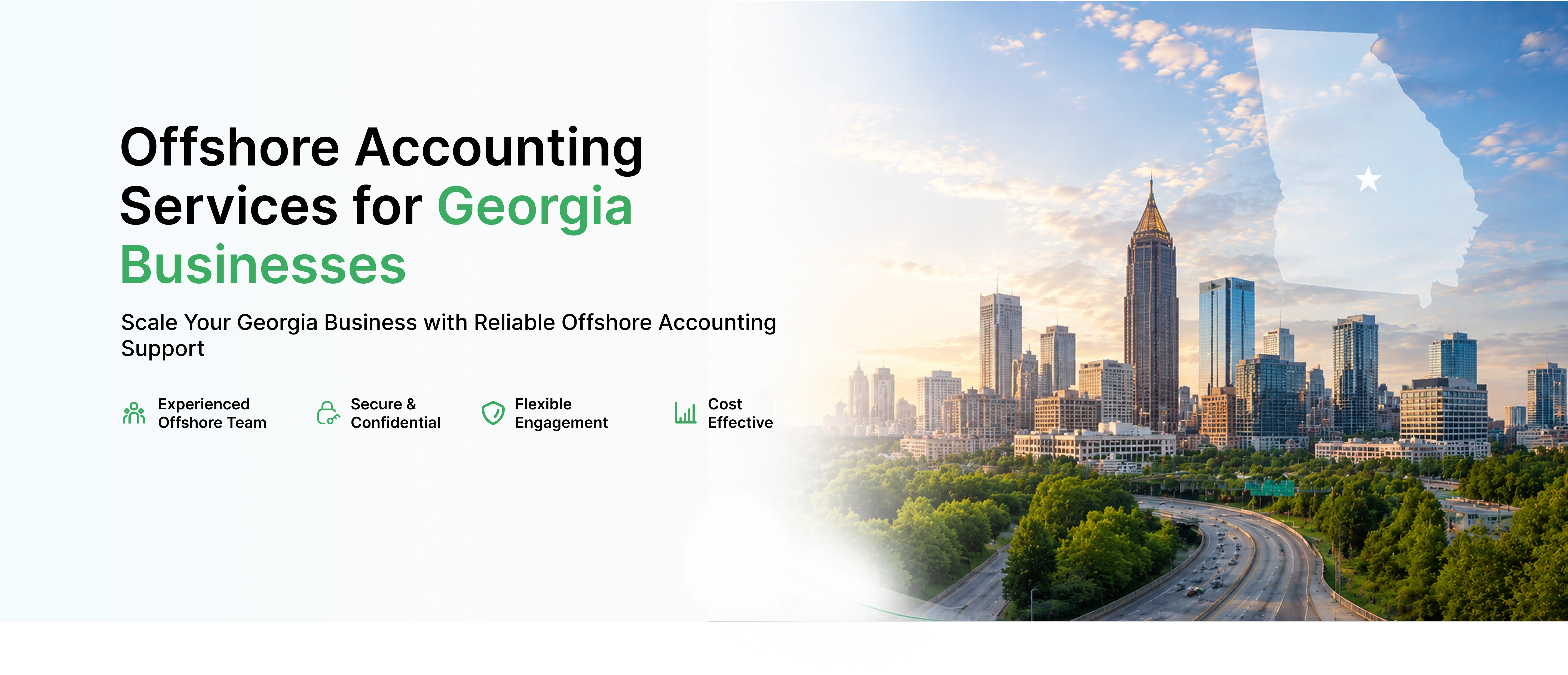 Offshore accounting services for Georgia businesses - Atlanta skyline
