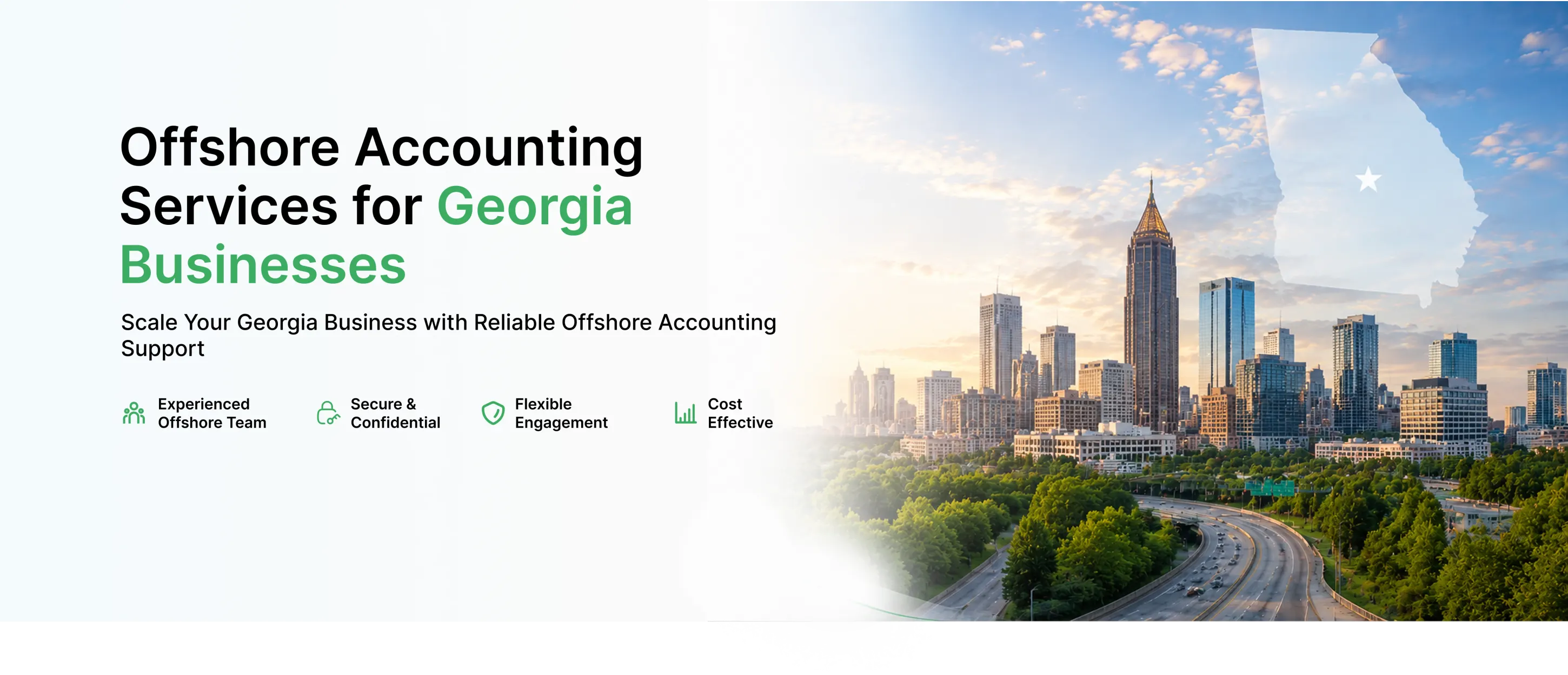 Offshore accounting services for Georgia businesses - Atlanta skyline