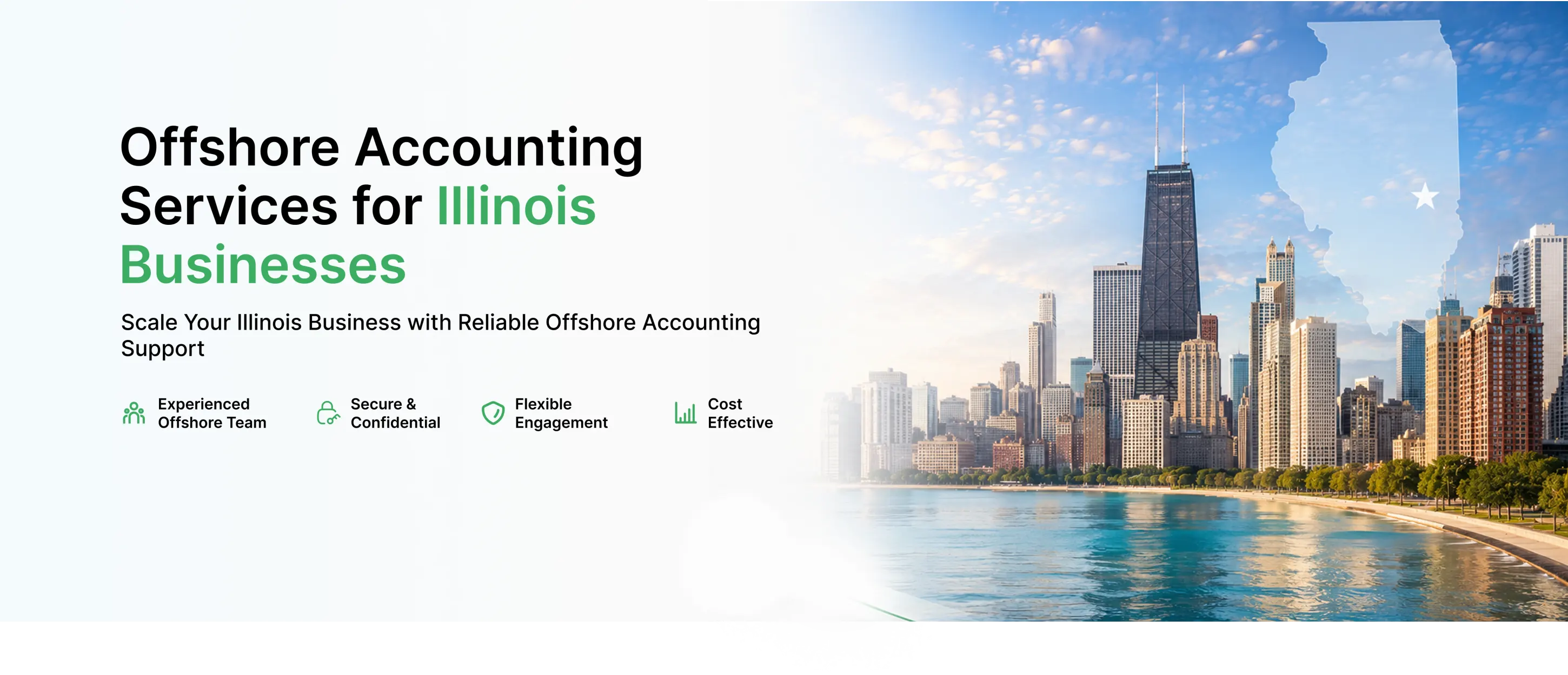 Offshore accounting services for Illinois businesses - Chicago skyline
