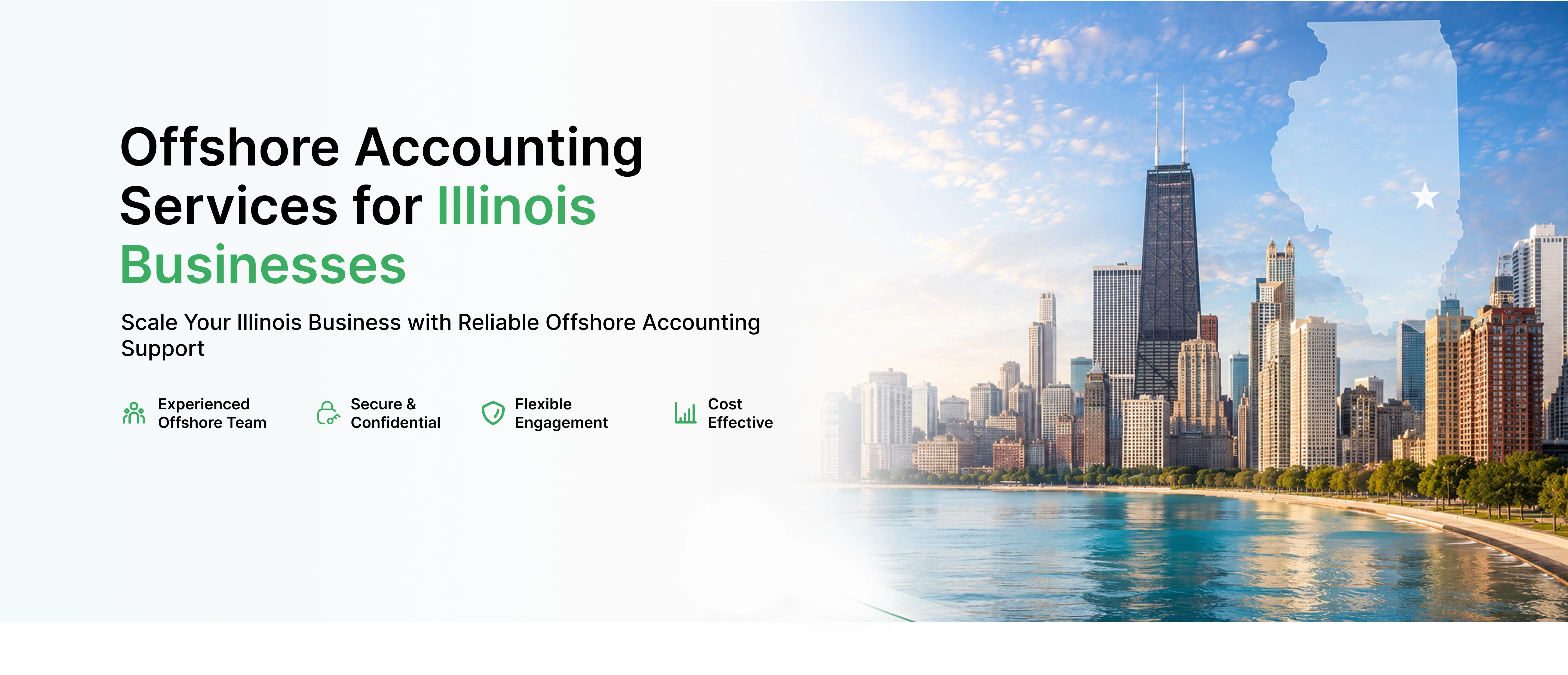 Offshore accounting services for Illinois businesses - Chicago skyline
