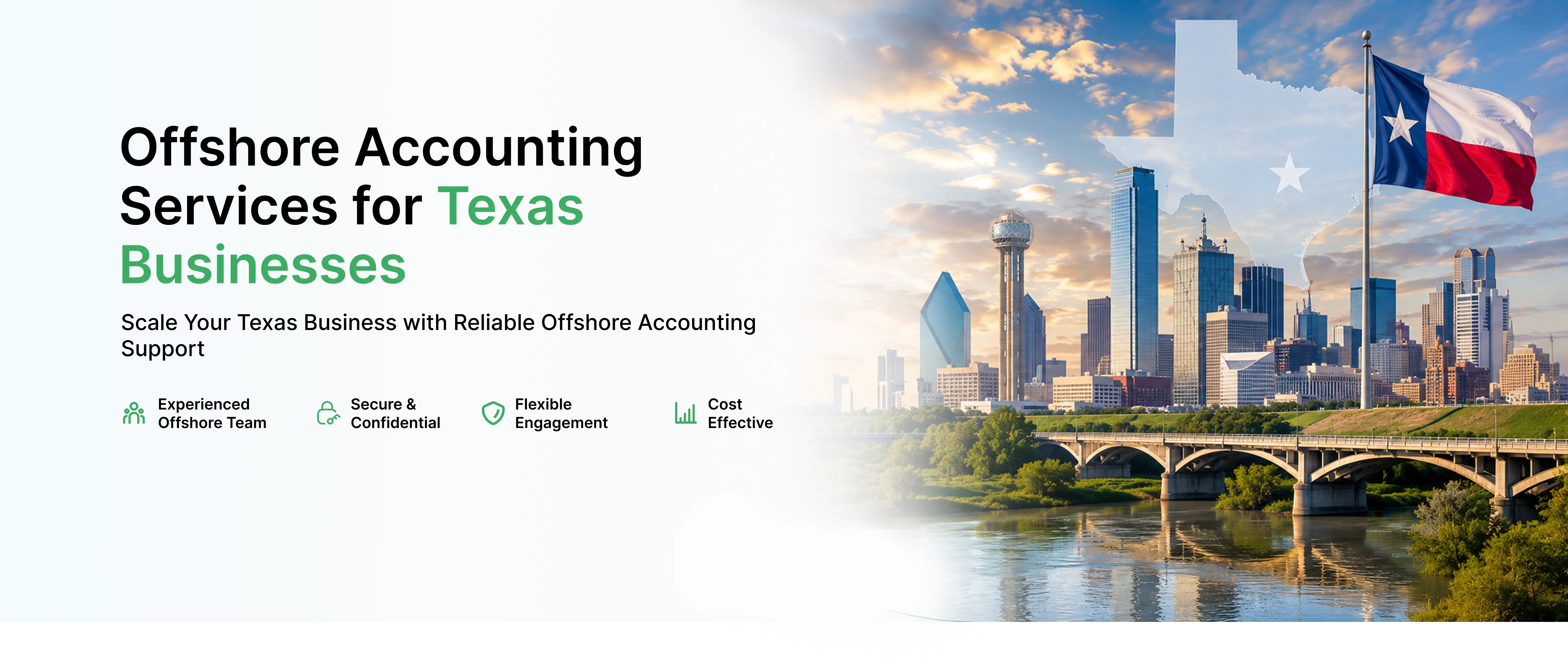 Offshore accounting services for Texas businesses - Dallas skyline