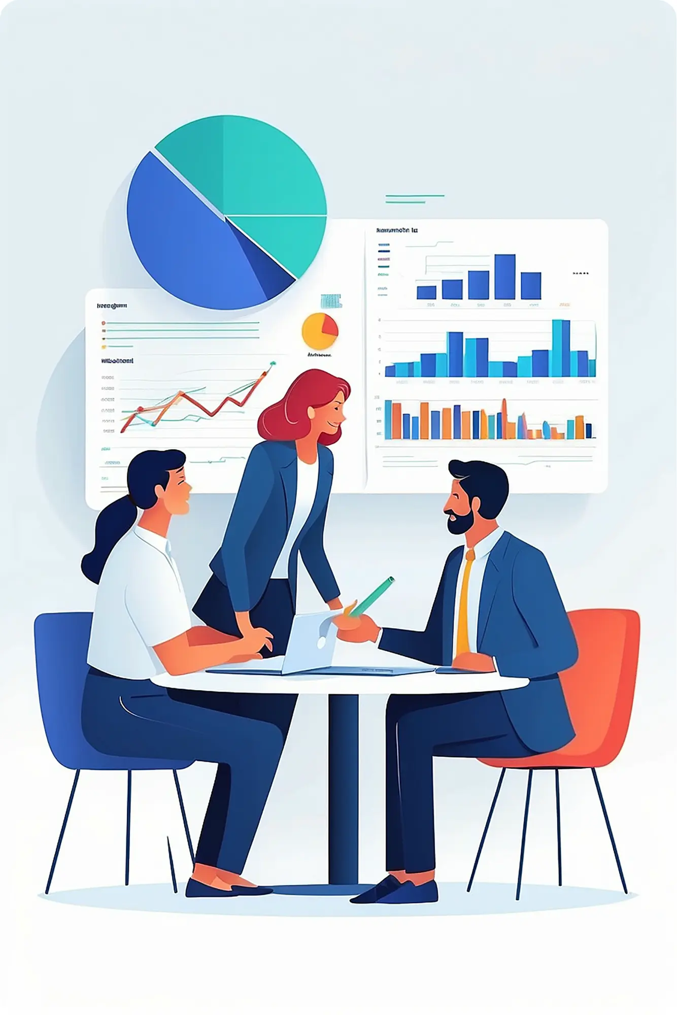 New York finance team analyzing offshore accounting data