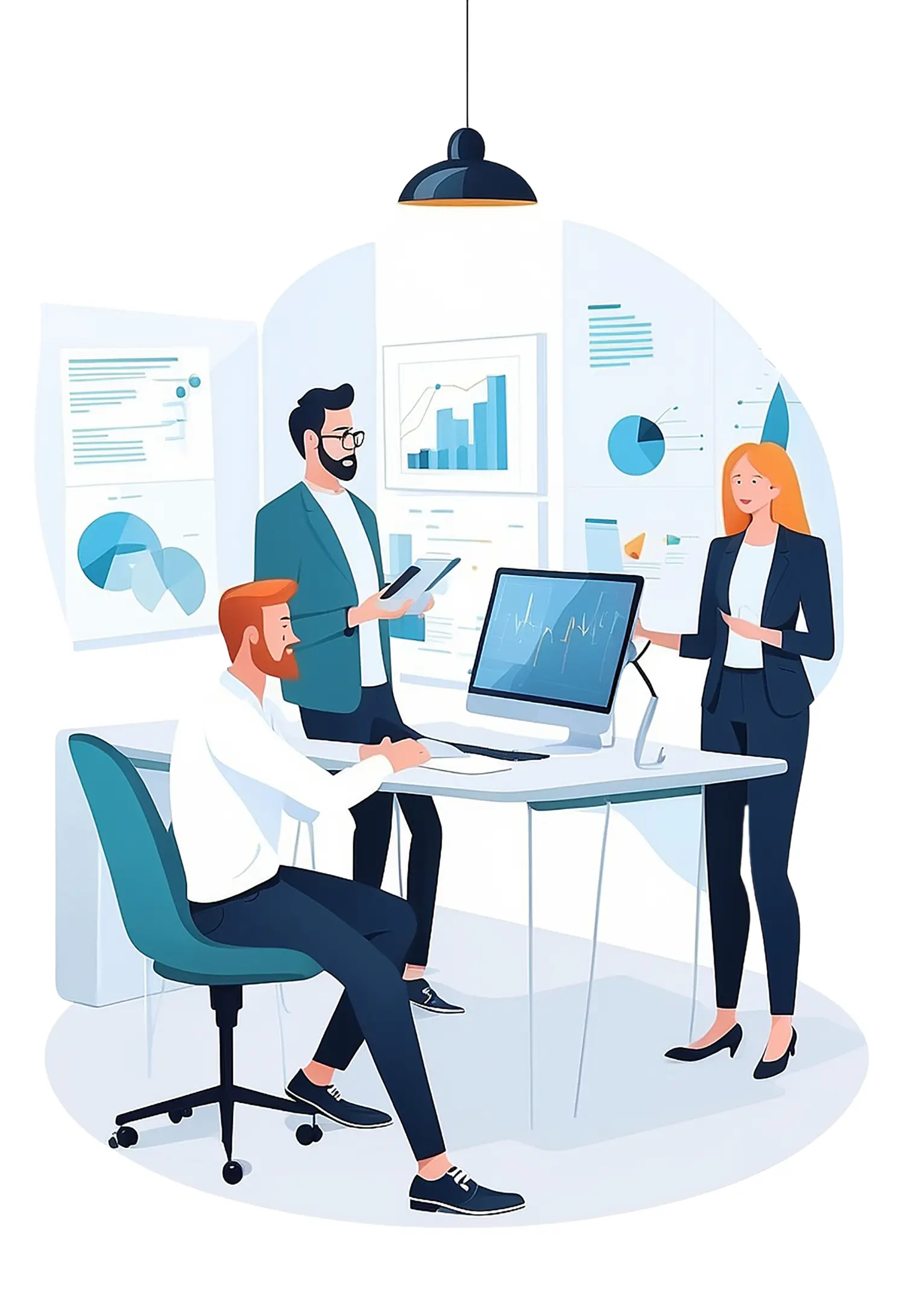 Offshore accounting team collaborating with US business